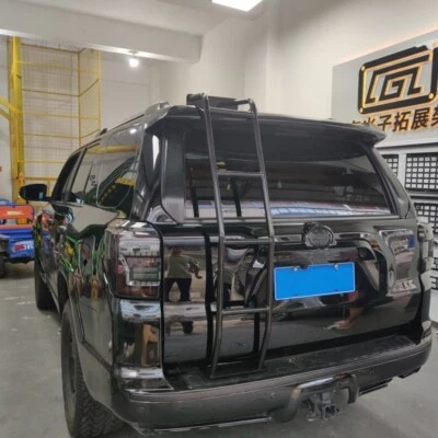 Black Rear Hatch Ladder for Toyota 4Runner 2010-2024 Premium Aluminum Alloy - Image 1 of 4