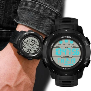 Reloj Pulsera Hombre Impermeable Digital Deportivo Pantalla Ancha Pantalla Fácil de Leer - Imagen 1 de 8