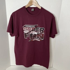Morningside Mustangs Super Fan T-Shirt, Gildan Dryblend, Medium, Maroon, - Picture 1 of 8