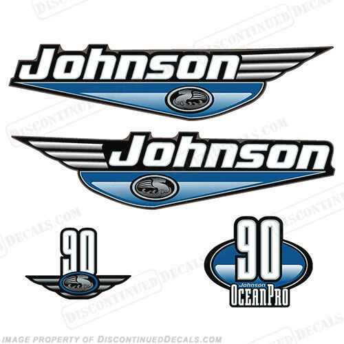 Fits Johnson 1999-2000 OceanPro 90hp Outboard Decal Kit - You Choose Color!