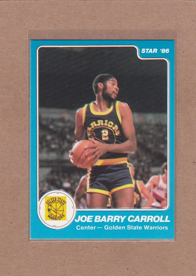 1985-86 STAR CO BASKETBALL JOE BARRY CARROLL #132 WARRIORS NM/NMMT *A24692 - Image 1 of 1