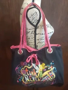 Disney Tinkerbell Tink schwarz pink Handtasche Schultertasche Medium Tasche Neverland Peter Pan - Bild 1 von 6