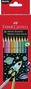 Faber-Castell Metallic Colouring Pencils - Box of 10 - Picture 1 of 3