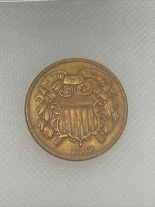 1868 2 Cent Piece I - Picture 1 of 2