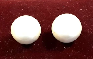 Alte Manschettenknöpfe, Perlen, vergoldet, 1960er, Herrenschmuck, stilvoll,Retro - Bild 1 von 5