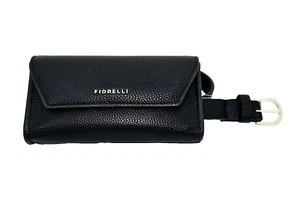 Fiorelli Black Belt Bag Women's Faux Leather Waist Pouch, Lined, Size S/M 36'' - Picture 1 of 3