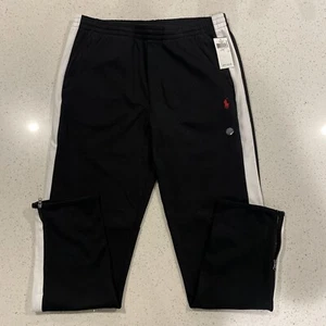 Polo Ralph Lauren 67 Double Knit Zip Bottom Jogger Pants Black Men’s Size Large - Picture 1 of 7