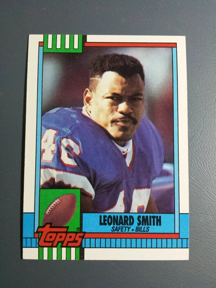 LEONARD SMITH 1990 TOPPS FOOTBALL Card # 194 C1920 - Image 1 of 1