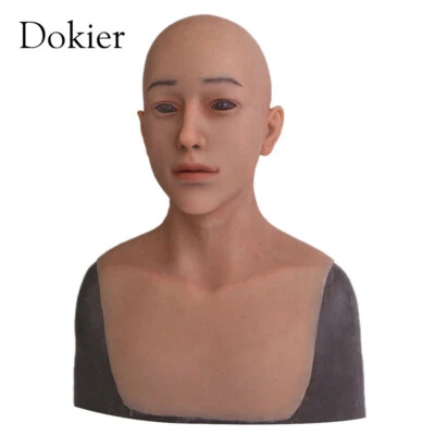 Dokier Realistische Silikon Mann Maske Kopfmaske Cosplay Crossdresser Masken  - Bild 1 von 4