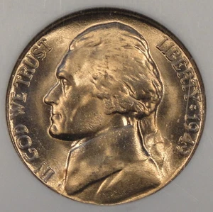 1949-D Jefferson Nickel 5c NGC Certified MS67 - Picture 1 of 4