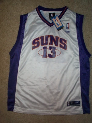 REEBOK Phoenix Suns STEVE NASH nba Basketball Jersey YOUTH KIDS BOYS (xl 18-20) - Image 1 of 2