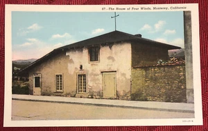 Vintage Linen Postcard ~ The House Of Four Winds, Monterey, California - Picture 1 of 3