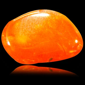 1.28 ct Best Fancy Cabochon (10 x 7 mm) Flashing Multicolor Red Fire Opal - Picture 1 of 1