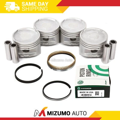 Pistones con anillos aptos para 99-05 Kia Optima Hyundai Sonata Santa Fe 2.4L G4JS Foto 1 de 4