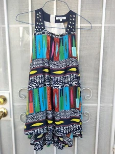 childdkivy ~  Sz 12 Girls Cotton Summer Dress Lined Bling  ~ SHIPS FREE - Picture 1 of 12