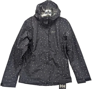Helly Hansen Women's Nine K Jacket black White Polk a Dot Size Small New - Picture 1 of 8