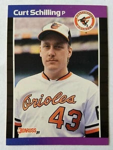 CURT SCHILLING, 1989 DONRUSS ROOKIE CARD #635, ORIOLES - Picture 1 of 4