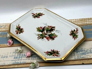 Antique Vintage Beautiful Ironstone / Ceramic Gold Gilded Serving Plate Platter - Picture 1 of 10
