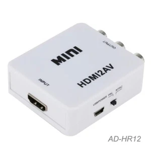 HDMI Input to 3-RCA Composite Audio/Video Output Converter. AD-HR12 - Picture 1 of 2