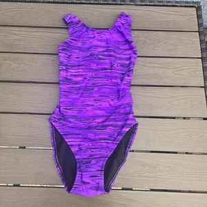 TYR Durafast Women  Maxfit Swimsuit 1 PC Purple Sz 30 New Sample - Picture 1 of 3