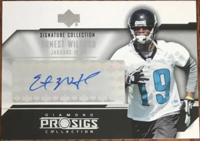 2004 UD Diamond Pro Signs Signature Collection Ernest Wilford SC-EW - Image 1 of 2