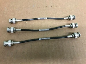 3x Belden 1855A HD-SDI Mini RG59 Video Cable 4.5 GHZ BNC Male to BNC Male 7" - Picture 1 of 3