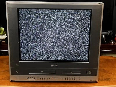 TV TOSHIBA MW24F51 CRT plana DVD VCR VHS 24” retro para juegos TV DVD no funciona Foto 1 de 4