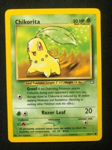 Pokemon 54/111 Chikorita Neo Genesis Common NM - Picture 1 of 2
