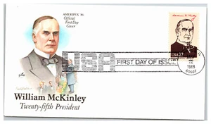 WILLIAM MCKINLEY Presidente de los Estados Unidos ARTCRAFT Cachet Primer Día Sin Dirección Sin Sellar PR48 - Imagen 1 de 1