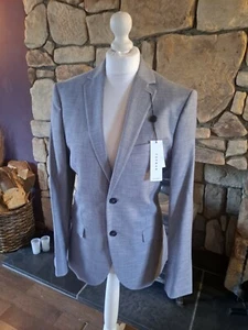 Topman Skinny Single Breasted Suit Jacket Grey Chest 36R BNWT RRP £65 - Picture 1 of 10