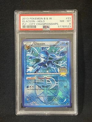 Glaceon 23/116 Plasma Freeze City Championship Reverse Cross Hatch Holo Promo - Image 1 of 2