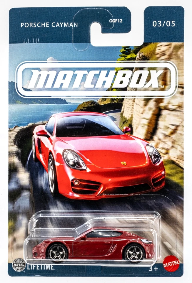 2025 Matchbox Европейский No3 2015 Porsche Cayman АМАРАНТОВЫЙ КРАСНЫЙ | FSC - Изображение 1 из 1
