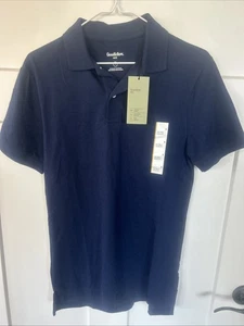Neu mit Etikett Goodfellow & Co. dunkelblaues Poloshirt kurzärmlig Standard Passform Herren S - Bild 1 von 8