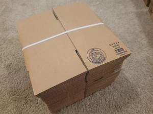 ULINE 4x4x4 Corrugated Cardboard Shipping Packing Boxes (25 pack ) - Picture 1 of 2