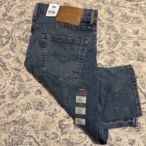 New Levi's 511 Blue Jeans 33x32 Blue Wash Slim Fit Flex Stretch NWT - Picture 1 of 6