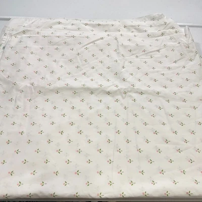 Lençol Plano Vintage Laura Ashley Burlington Queen Rosa Floral Y2k 90s 80s - Imagem 1 de 4