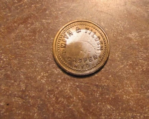 Comerciante original escaso bueno para ficha comercial 5c Smith & Tilden Casper Wyoming - Imagen 1 de 2