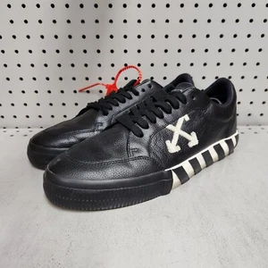 SNEAKERS OFF-WHITE VULC BASSE NERE TAGLIA 44 IN PELLE DI DESIGN S18 - Foto 1 di 7