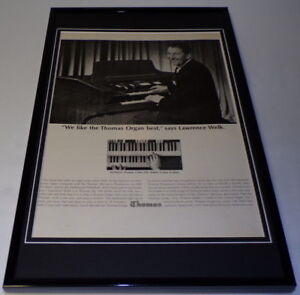 Lawrence Welk 1965 Thomas Organ Framed 11x17 ORIGINAL Advertisin​g Poster 