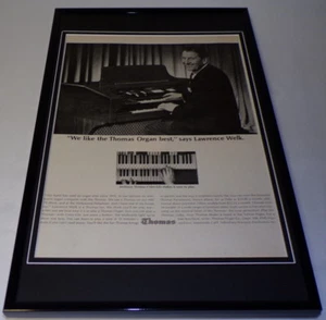 Lawrence Welk 1965 Thomas Organ Framed 11x17 ORIGINAL Advertisin​g Poster  - Picture 1 of 1