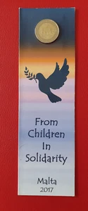 COINCARD MALTA 2017 - VON KINDERN IN SOLIDARITÄT - FRIEDEN - STÜCK DE 2 EURO - Bild 1 von 2