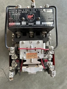 Boletín Federal Noark 5U231-01 504 3 polos tamaño 2 tipo U 110-600V bobina de 120 VAC - Imagen 1 de 8