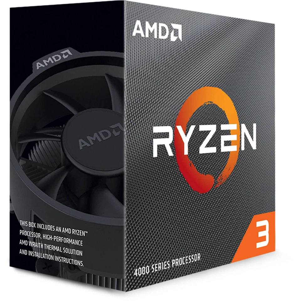 AMD Ryzen 3 4100 3.8GHz Quad-Core Socket AM4 CPU Processor (100-100000510BOX)