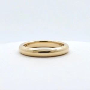 Art Deco Wood and Sons Solid 18k Gold Wedding Band Ring Comfort Fit sz7.5 - Picture 1 of 4