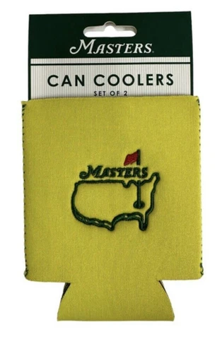 2023 Augusta National Masters Can Cooler Koozies (2-pack) Yellow NEW Cover