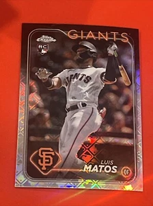 2024 Topps Chrome Logofractor #270 Luis Matos San Francisco Giants RC - Picture 1 of 2