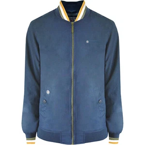 Lambretta Mens Triple Tipped Monkey Zipped Bomber Jacket Top - Dress Blue - 3XL - Picture 1 of 1
