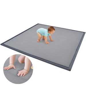 MOPHOTO Baby Floor Play Mat,1.4" Thick Memory Foam Non-Slip 70"x80" Velvet Mat - Picture 1 of 38