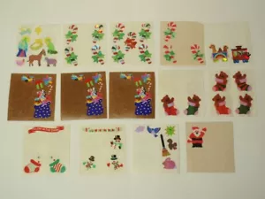 Lotto 14 Vintage Sandylion Holiday Christmas Parziali Moduli: Glow Dark Snowpupazzo, Fuzzy - Foto 1 di 10