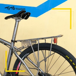 TiTo Bike Bicycle Rear Rack MTB Luggage Titanium Rack for MTB and Road Bicycle - Picture 1 of 15